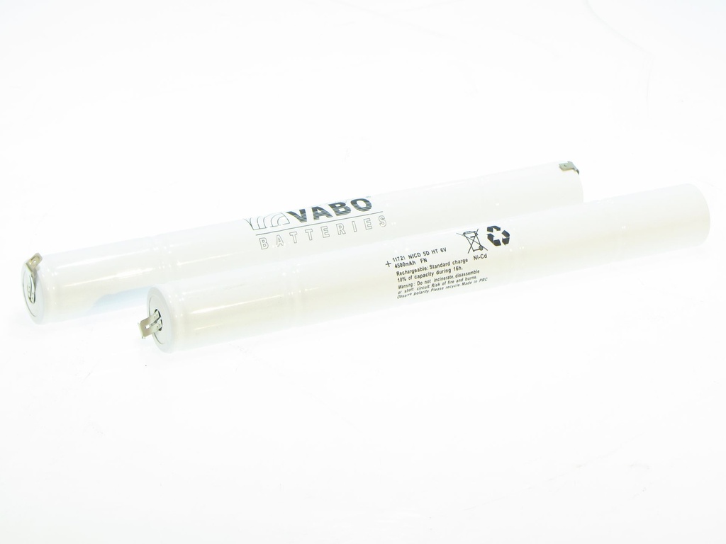 Vabo NimH 5D HT STACK  +6.3Male -4.8Male 6V 33x300