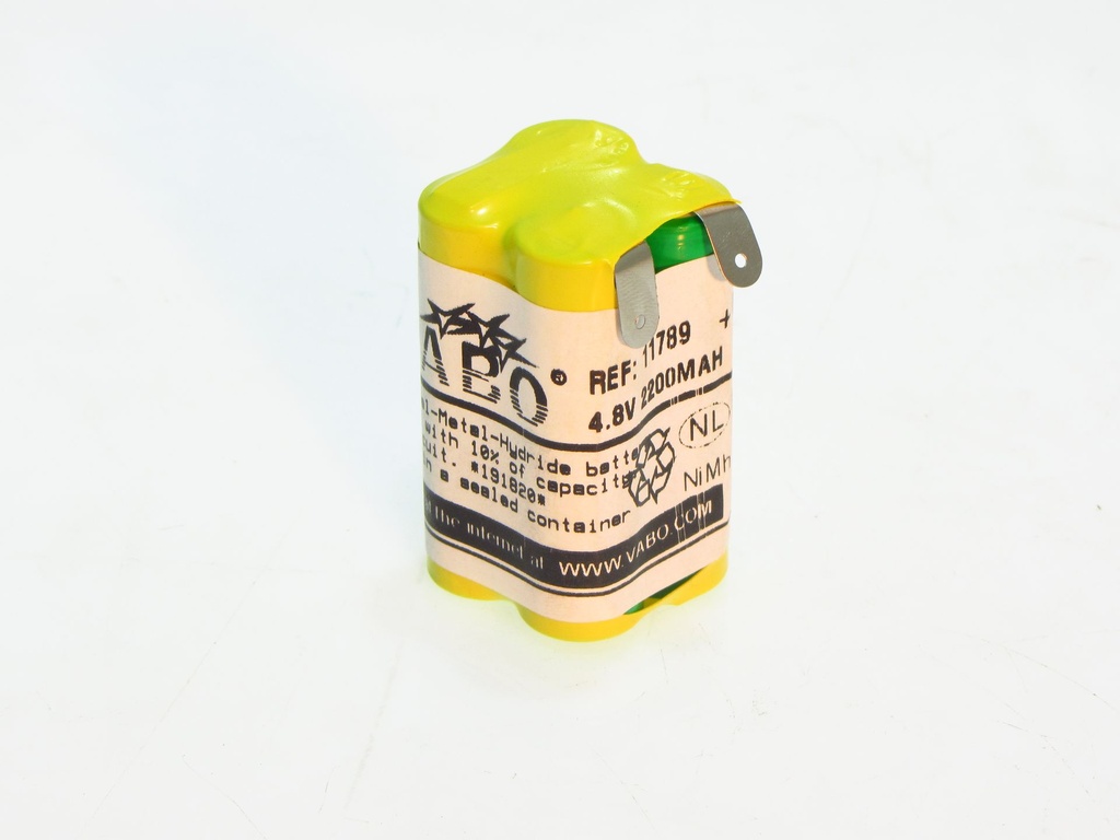 Vabo Nimh 4AA 2200 MAH 4.8V TYPE H  29 X 29 X 50