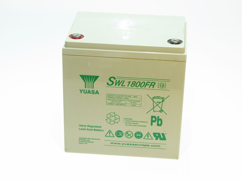 Yuasa SWL+2000FR 12V 55AH 216x168x223 FLAME RETARDANT - LONG