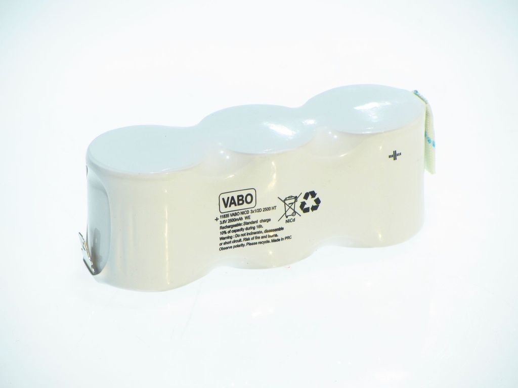 Vabo Nicd 3x 1/2D HT ZAZ 3.6V 99x33x36  + 4.8 MAN  - 4.8MAN
