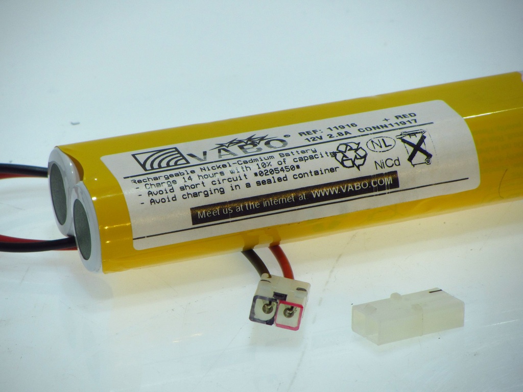 Vabo Nicd 10C HT TYPE G Connector11917  12V 2.8A 250x50x25