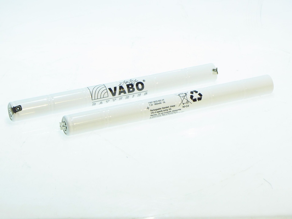 Vabo Nimh 6SC1800 HT STACK 7.2V +6.3Male -2.8 Male 23x252