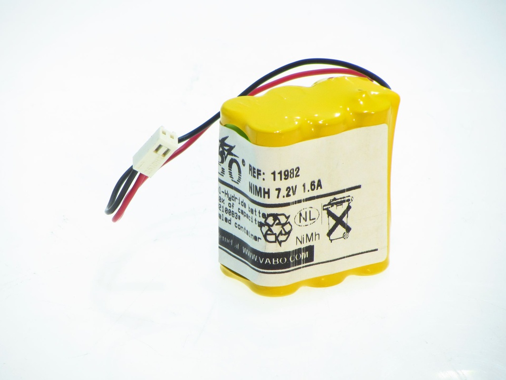 Nimh 6AA 1500 HT -type H 7.2V Wired 12cm CONN 11698 42x28x5