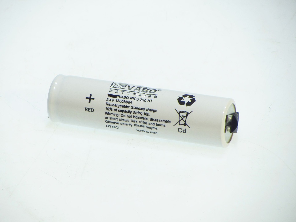 Vabo Nicd 2SC 1800 MAH HT STACK +6.3M - 4.8M  2.4V 23x85