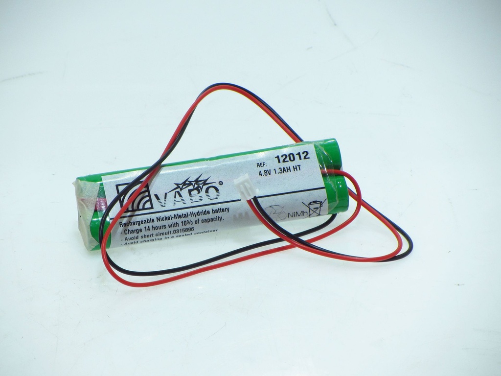 Vabo Nimh 4AA HT-G-  CONN 11518  4.8V 1300MAH 95x29x14