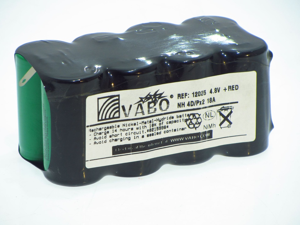 Nimh 4 D    S/Px2   4.8V - 18AH