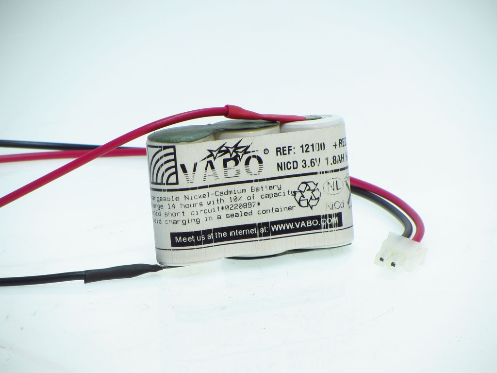 Vabo Nicd 3SC1800 HT SBS - Wired AWG CONN10977 3.6V 69x23x4
