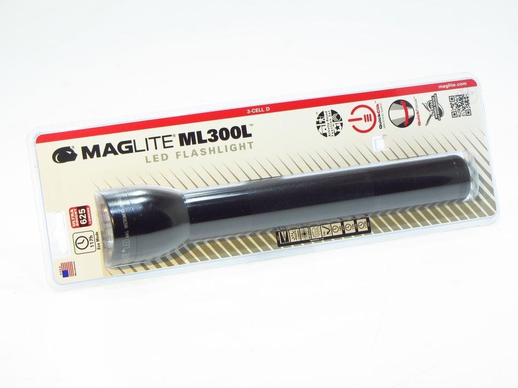 Maglite ML300L 3D LED Black - ML300L-S3016  - 625 LUMEN - B