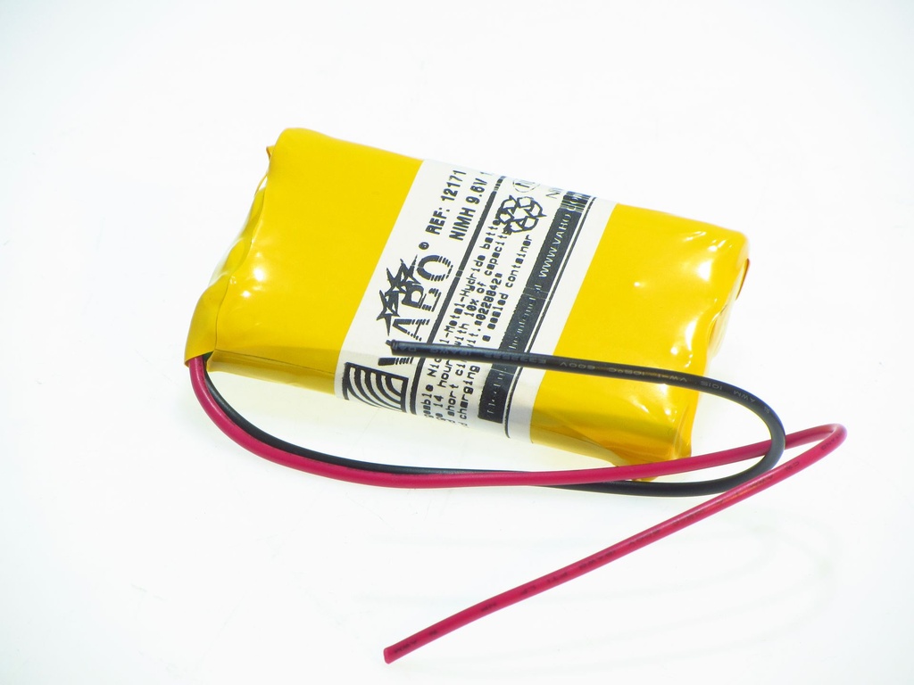 Nimh 8/AA 9.6V 1.3AH High Temp  TYPE-F  Wired  60x15x100