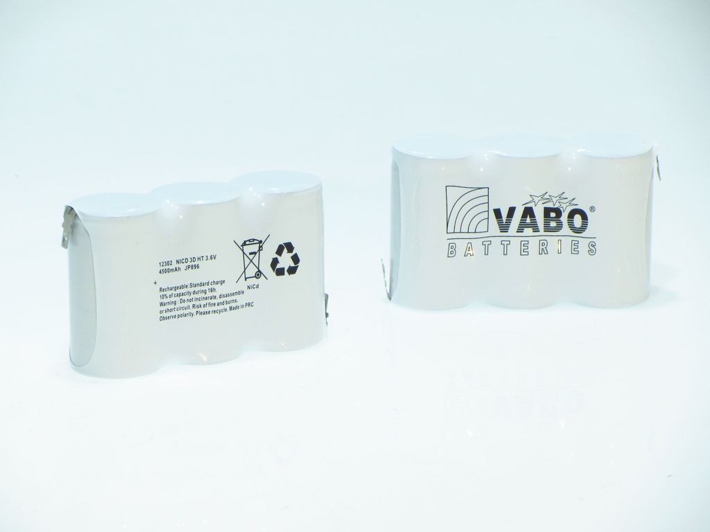 Vabo NimH 3D HT ZAZ +4.8MAN  -4.8MAN 3.6V 102x34x59  802310