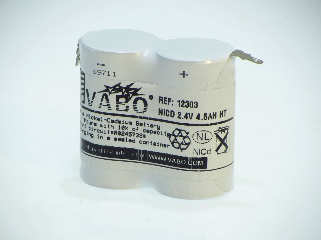 Vabo Nicd 2D 4500 HT ZAZ 2.4V +4.8Male  -4.8Male  68x34x59