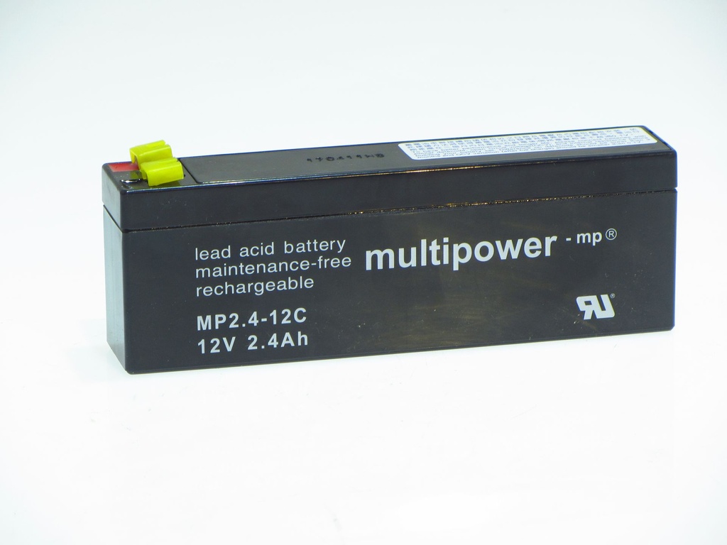 Multipower MP2.4-12C  12V 2.4AH PB   178 X 34.5 X 60 CYCLIC