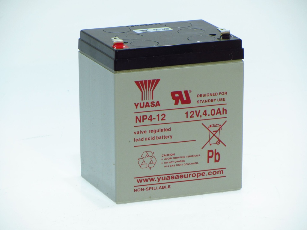 Yuasa NP4-12 SLA BATTERY 12V 4000MAH 90 x 70 x 106