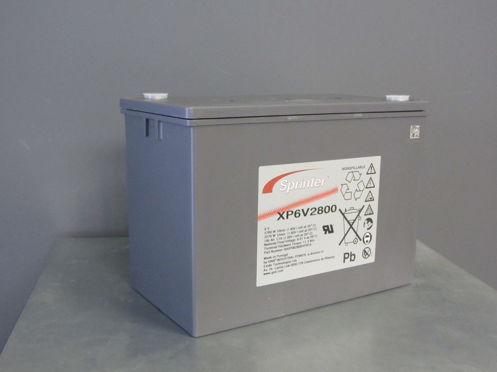 Exide Sprinter  XP6V2800 6V 195AH 10H 309X172X233- POR