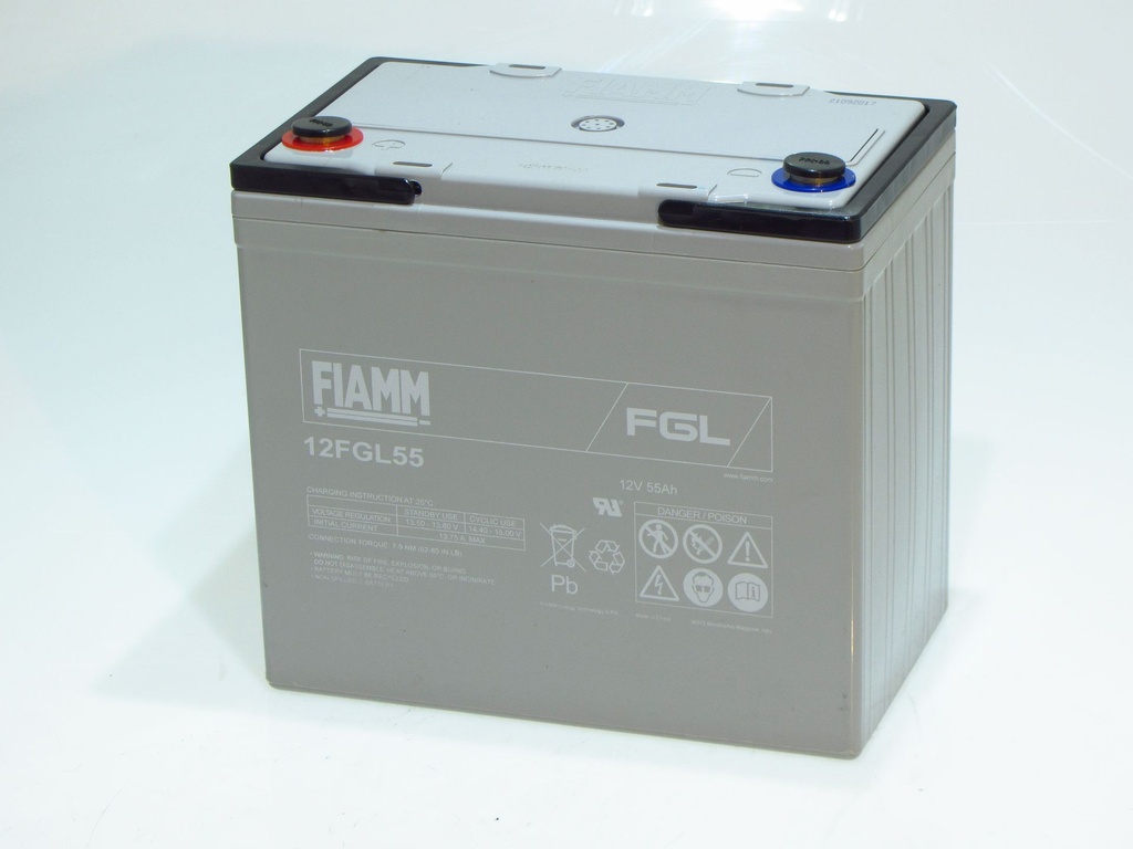Fiamm 12FGL55  12V 55AH/20H  229X138X212 UPTO 10 YEARS