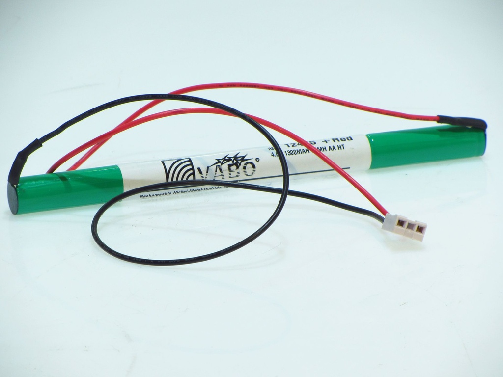 Vabo Nimh 4AA1300 HT  CONN11932 BEGHELLI   4.8V  14.5 x 200