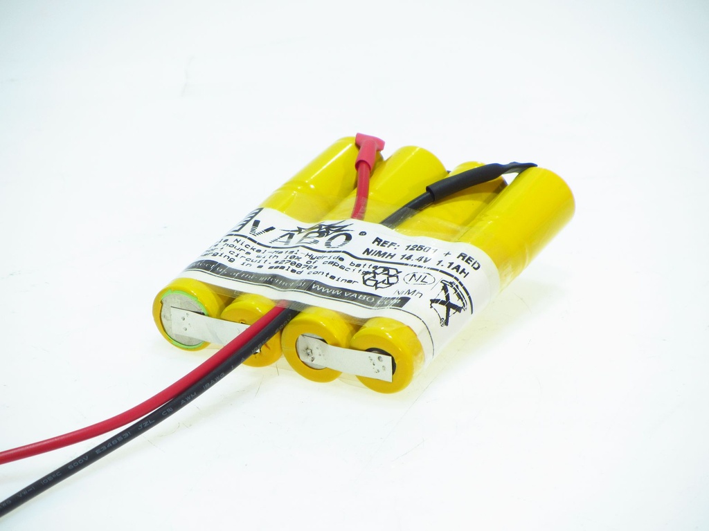 Vabo 12 Nimh 2/3 A SPEC  14.4V 1100MAH 68X17X90