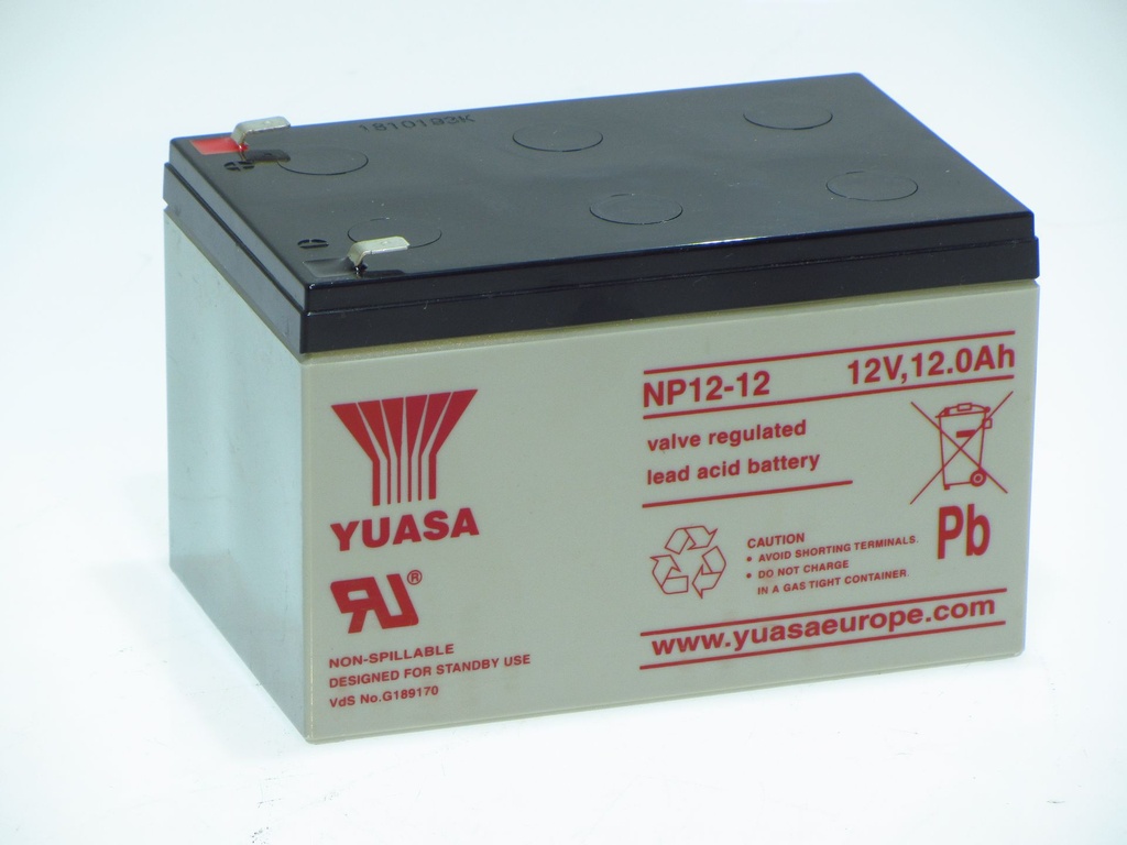 Yuasa NP12-12 SLA BATTERY 12V 12000MAH 151x98x97.5 incl. ta