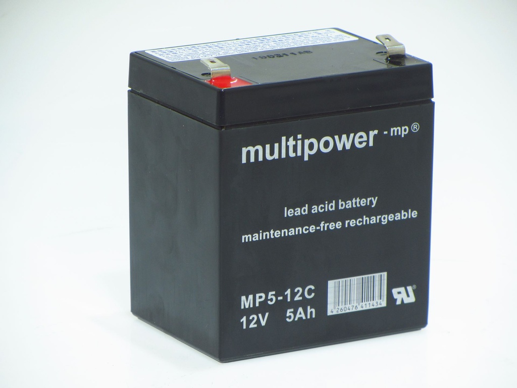 Multipower MP12-5C  12V 5AH PB 90x70x108 CYCLIC