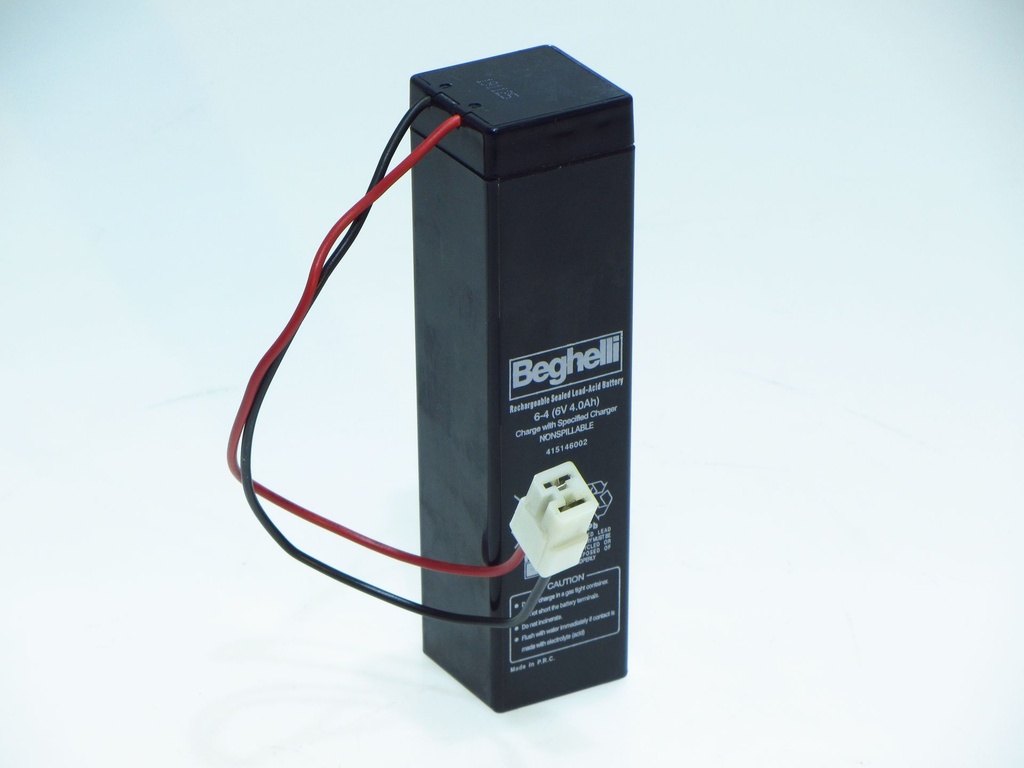 PB-BATTERY PC+CB 6V 4AH BEGHELLI CO12675  38x38x150  PN4151