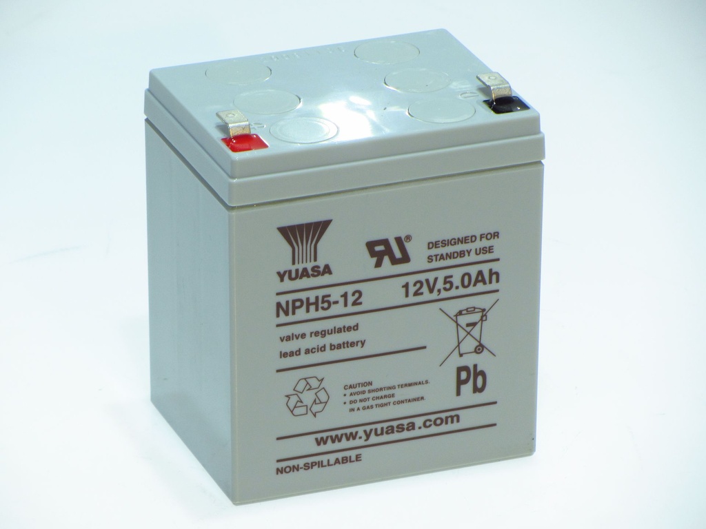 Yuasa NPH5-12  12V 5000MAH  90x70x106 HIGH CURRENT