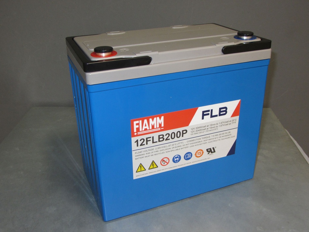 Fiamm 12FLB200P 12V 55AH/20H  OGIV 229x138x212 UPTO 10 YEAR