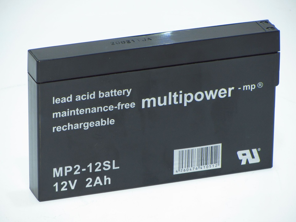 Multipower MP2-12SL 12V 2AH PB - SPECIAL MODEL 150x22x88