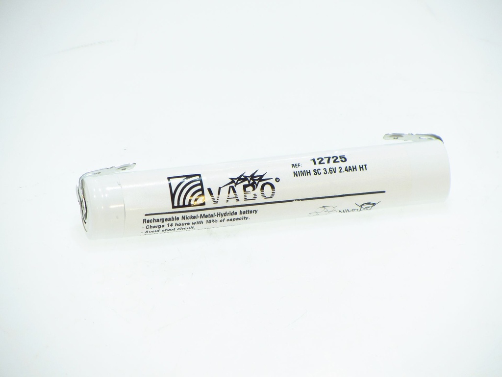Vabo Nimh 3SC HT STACK 3.6V 2400 MAH +6.3M - 4.8M 23x129