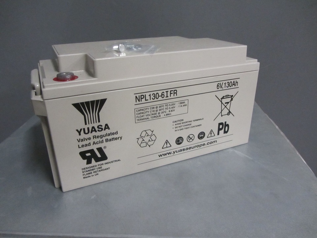 Yuasa NPL130-6IFR   6V 130AH (20hr)  350x166x174 M6 - PB LO