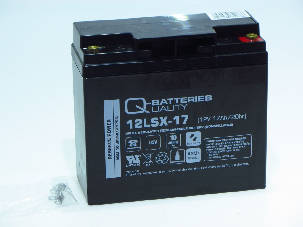 PB-QBATT 12LSX-17   12V 17AH/AGM LONGLIFE 10Y