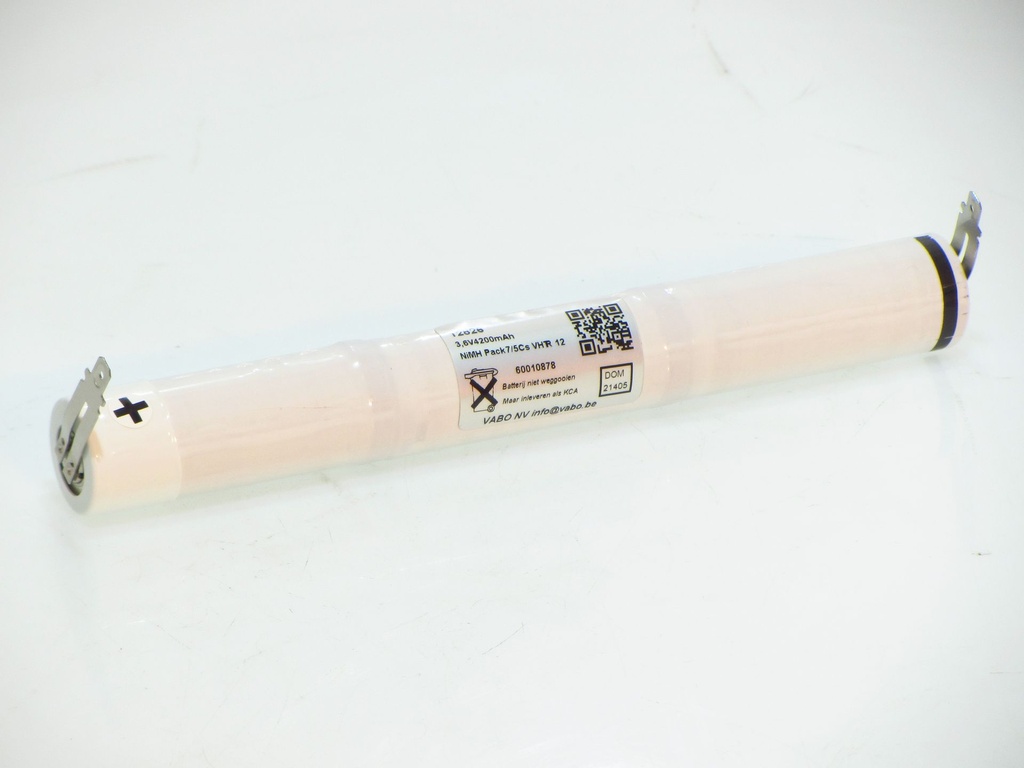 Vabo Nimh 3 x 7/5 SC STACK 3.6V 4AH  +4.8M -4.8M  23 x 180