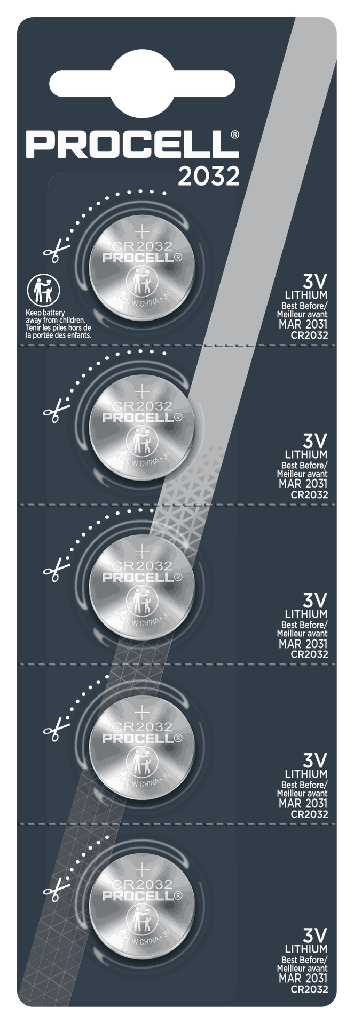 Procell CR2032 Lithium 3V Blister 5