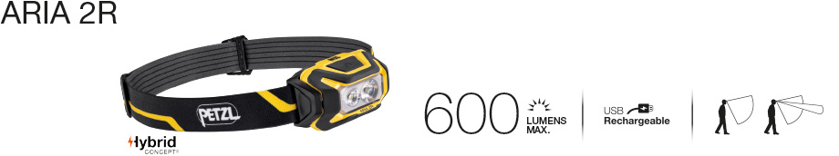 PETZL ARIA 2R  - Rechargeable -  E071AA00