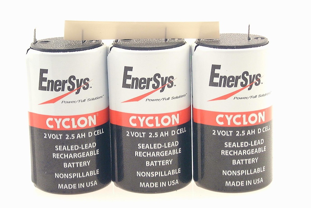 Enersys 6V 2.5AH  PB  Montage ONDER FOLIE-POR