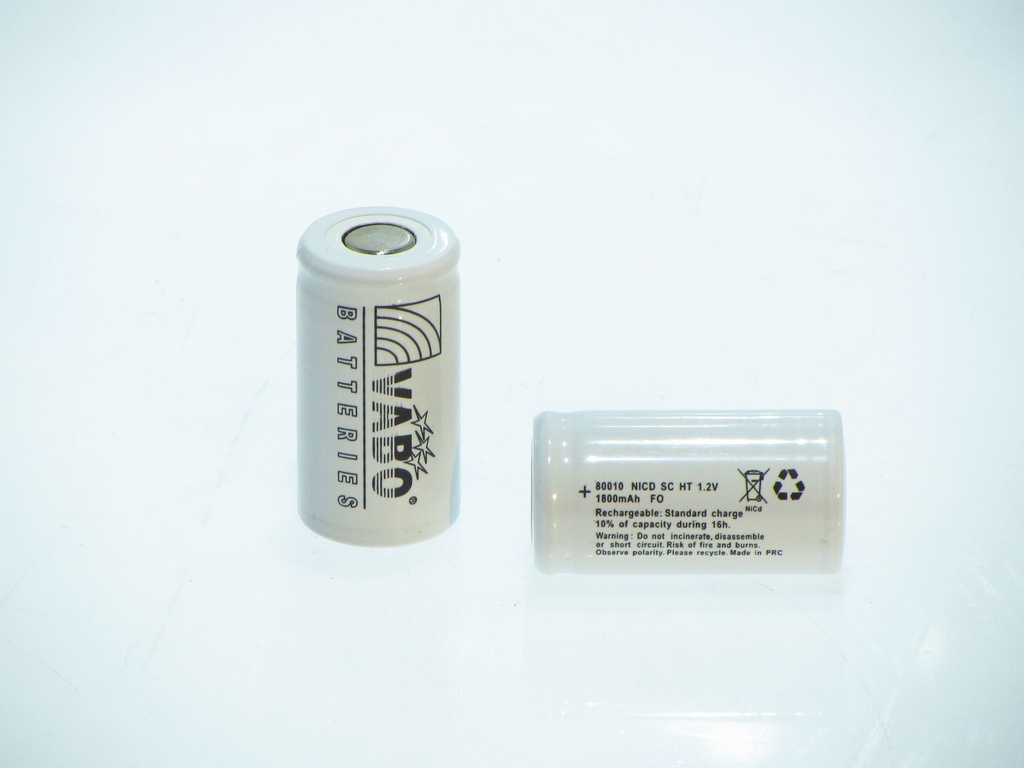 Vabo NimH SC HIGH TEMP. 23x42 1.2 V  FLATTOP