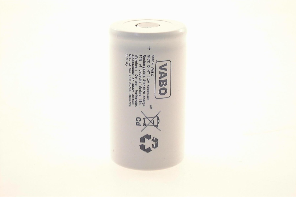 Vabo NimH D 1.24V HIGH TEMP. 32x60 Montage