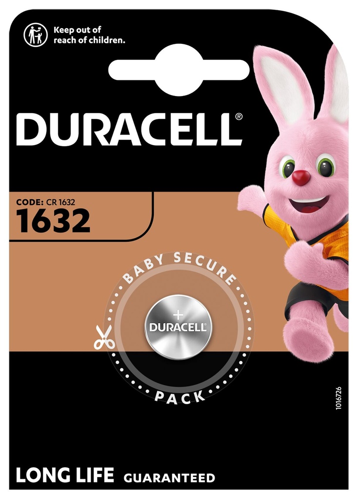 Duracell DL1632 3V Lithium Blister 1