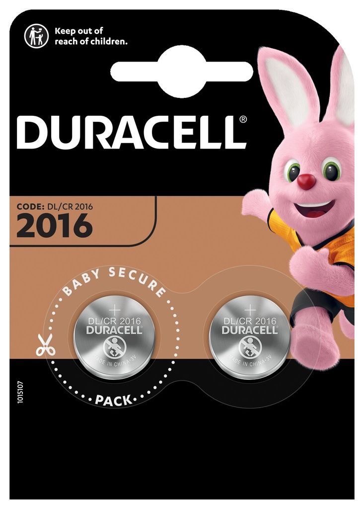 Duracell DL2016 Lithium 3V Blister 2