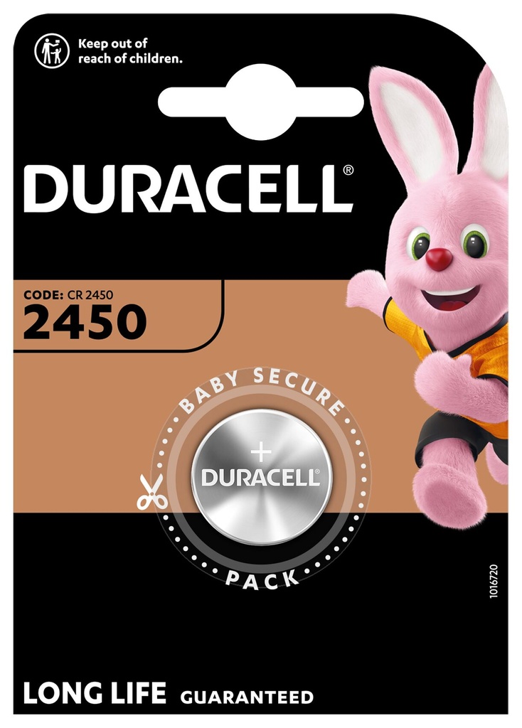 Duracell DL2450 Lithium 3V Blister 1