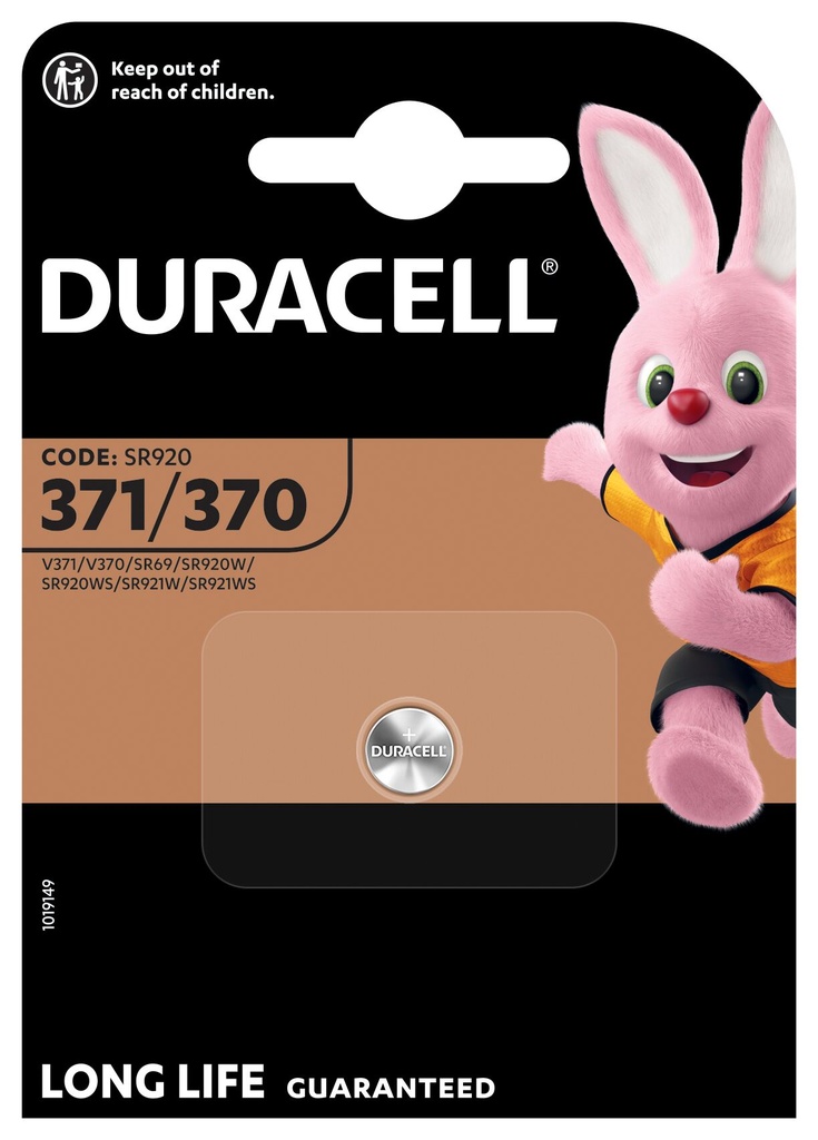 Duracell D371/370 SR920SW Silveroxid 1,55V Blister 1