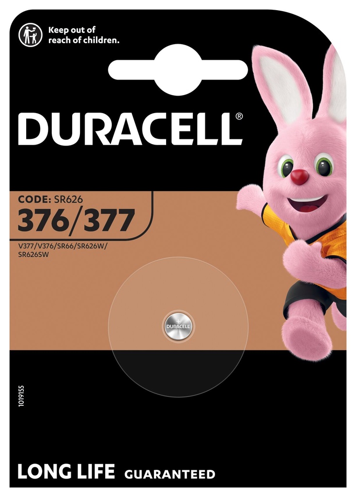 Duracell D377 SR626SW Silveroxid 1,55V Blister 1