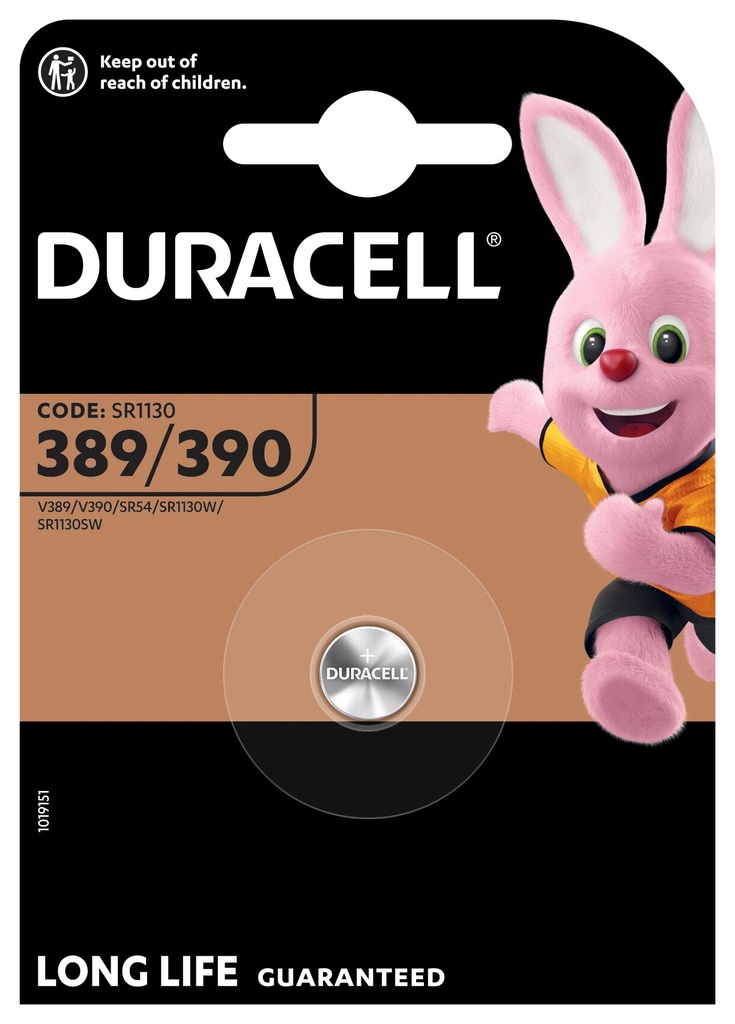 Duracell D389/390 SR1130W Silveroxid 1,55V Blister 1