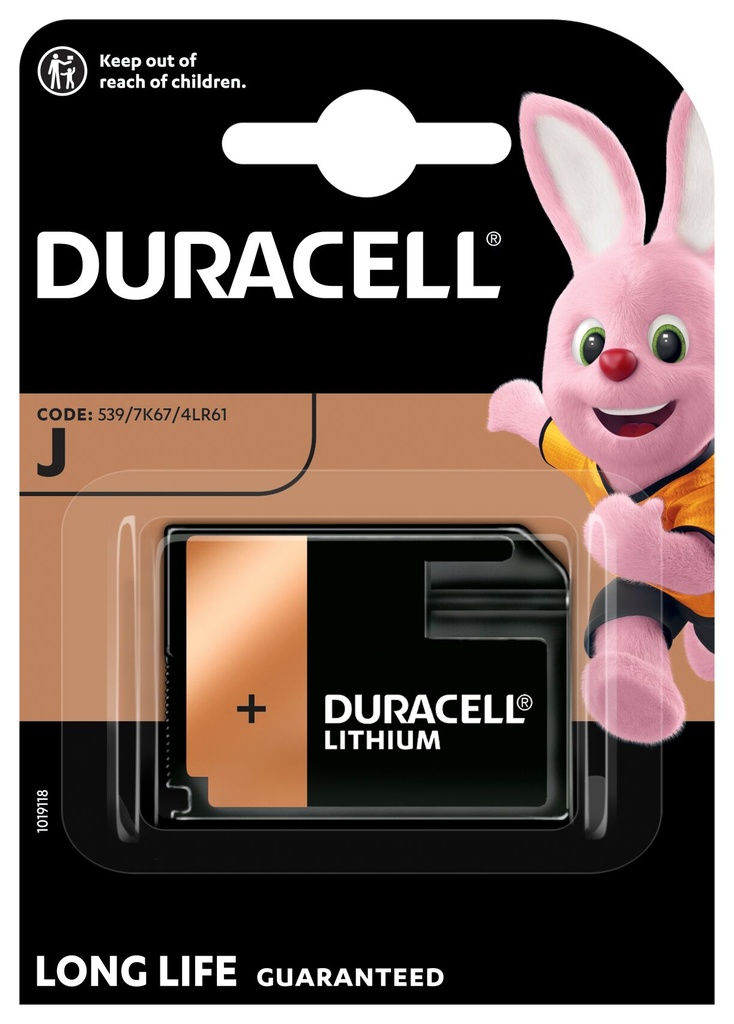 Duracell 7K67 4LR61 Alkaline 6V Blister 1