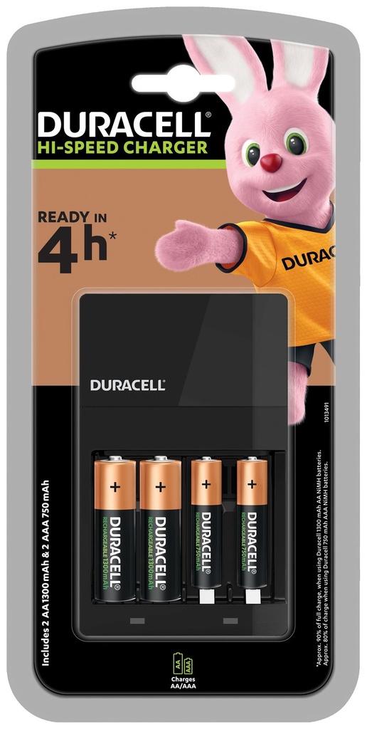Duracell Charger CEF14 Hi-Sp Value 45min. incl.. 2 x AA/AAA