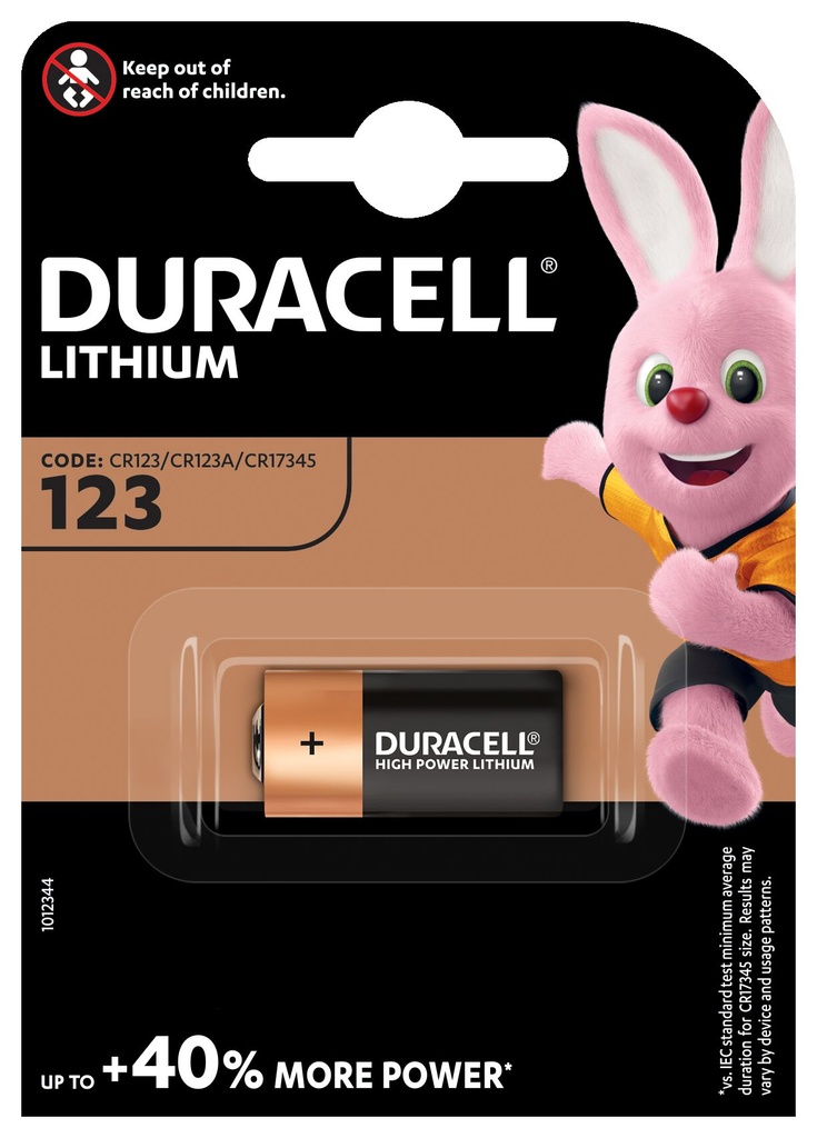 Duracell DL123 Lithium 3V Blister 1