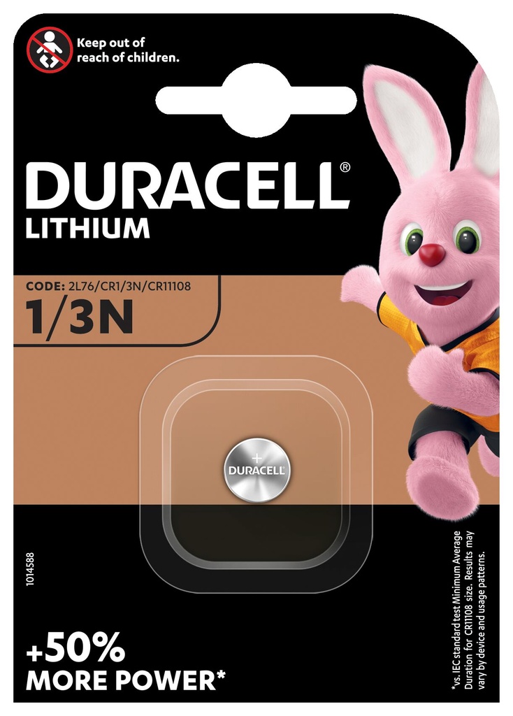 Duracell DL1/3N Lithium 3V Blister 1