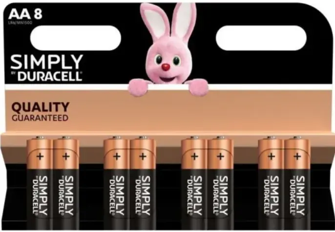 Duracell MN1500 AA LR06 1,5V Simply Blister 8