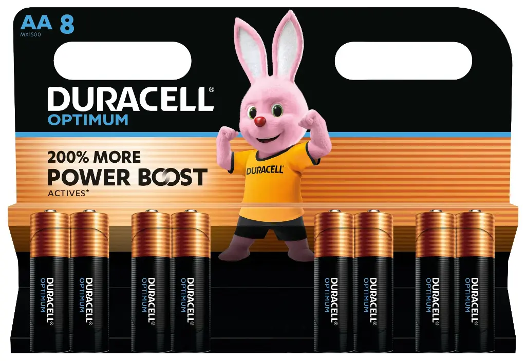 Duracell Optimum LR06 AA Alkaline Blister 8