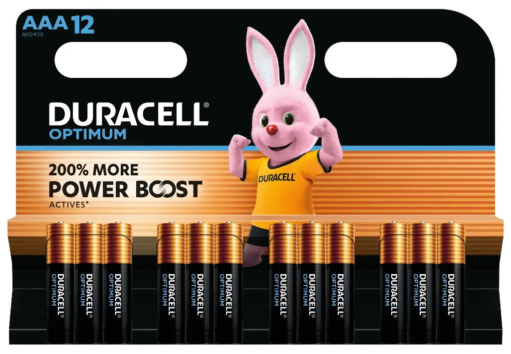Duracell Optimum LR03 AAA Alkaline Blister 12