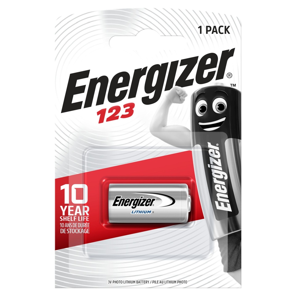 Energizer CR123 Lithium 3V Blister 1